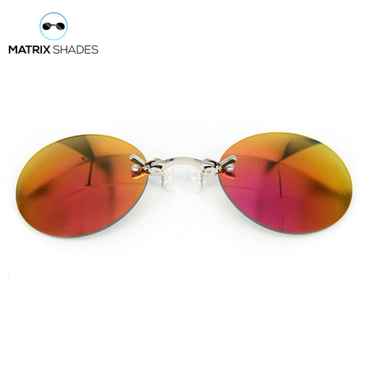 Matrix Shades | Morpheus Clip-on Red